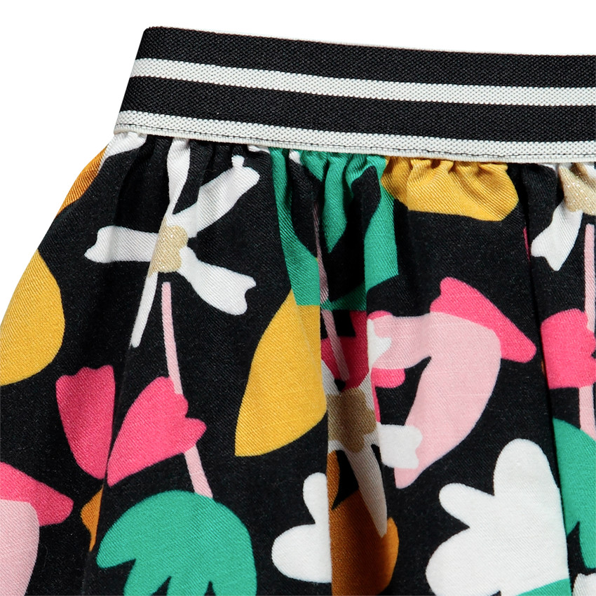 Jupe courte à imprimé floral pour enfant fille 
