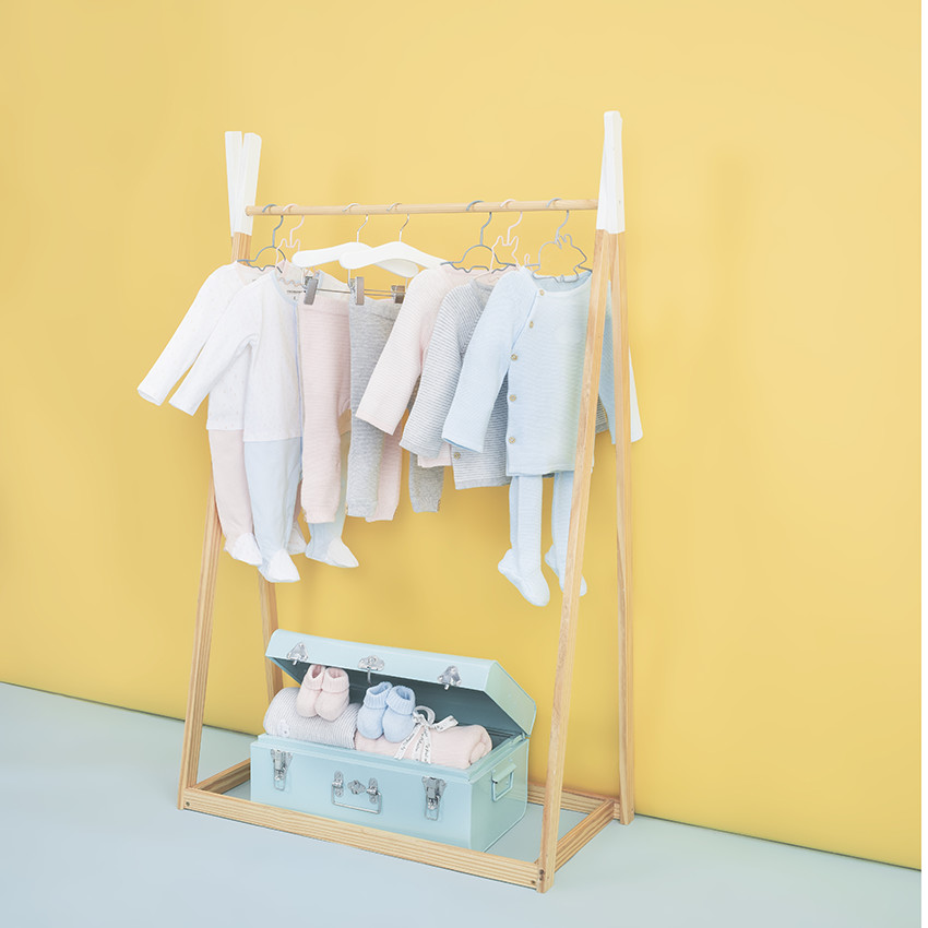 Couverture unie en coton bio 