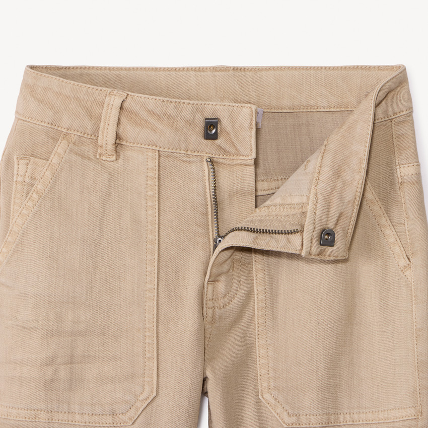 Jean droit en denim uni surteint pour garçon 