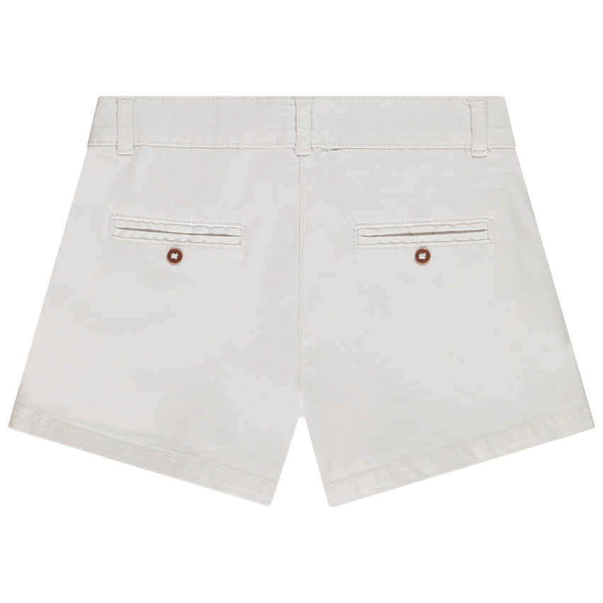 Short en twill avec poches volantées pour fille 