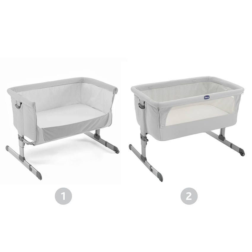 Berceau Next2Me - Dove Grey 
