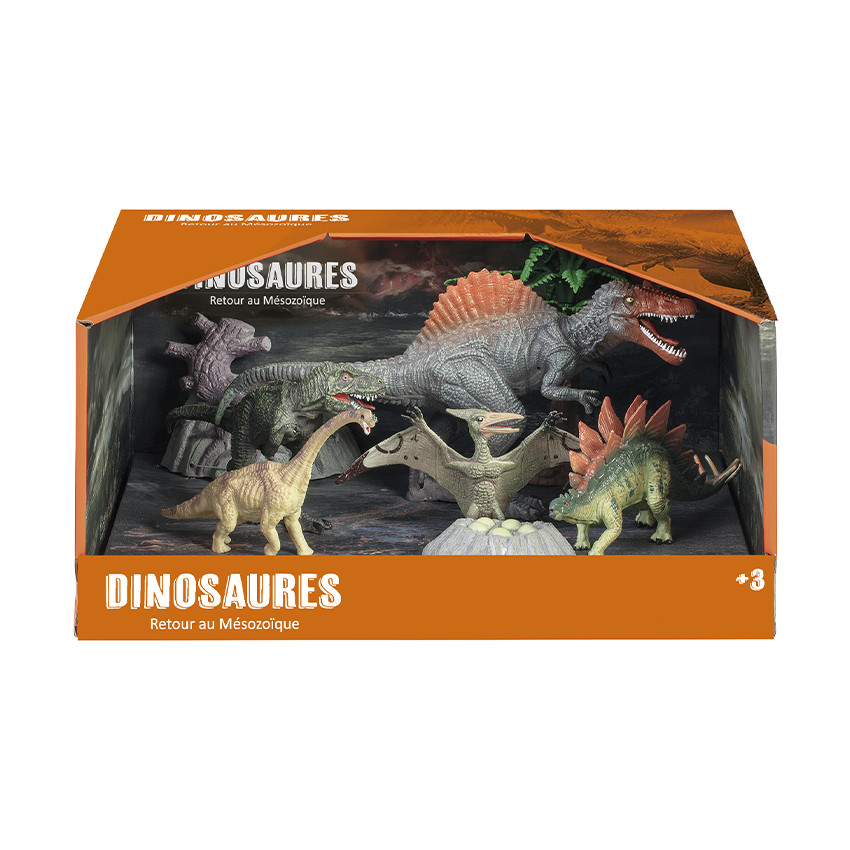 Set de 5 figurines dinosaures (modèle aléatoire) 