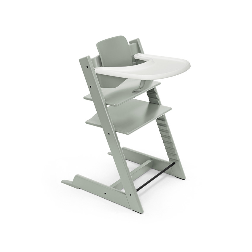 Chaise haute évolutive Tripp Trapp + babyset et plateau - vert glacier 