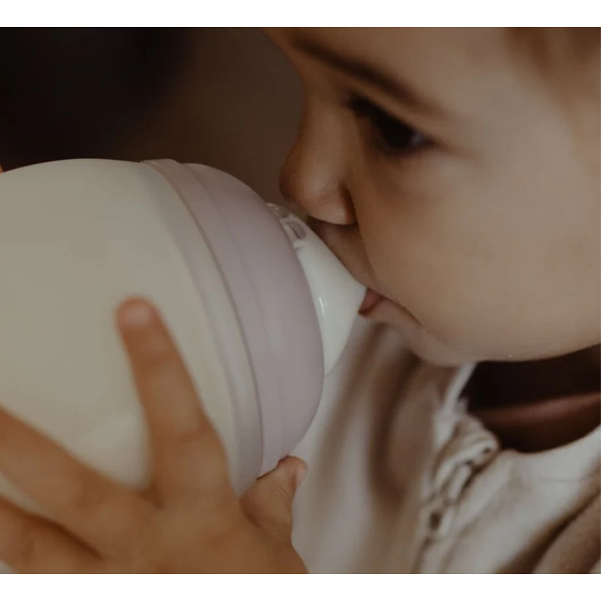 Biberon 330ml anti-colique en silicone Lila  