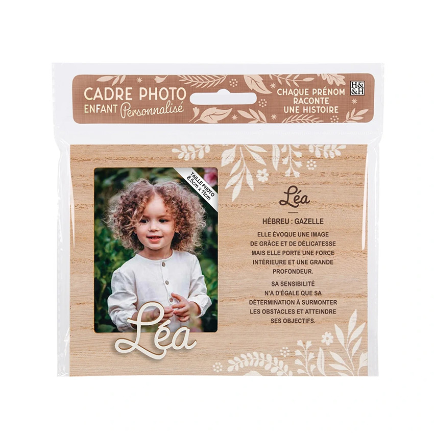 Cadre photo personnalisé 18,5 x 14,5 cm Léa 