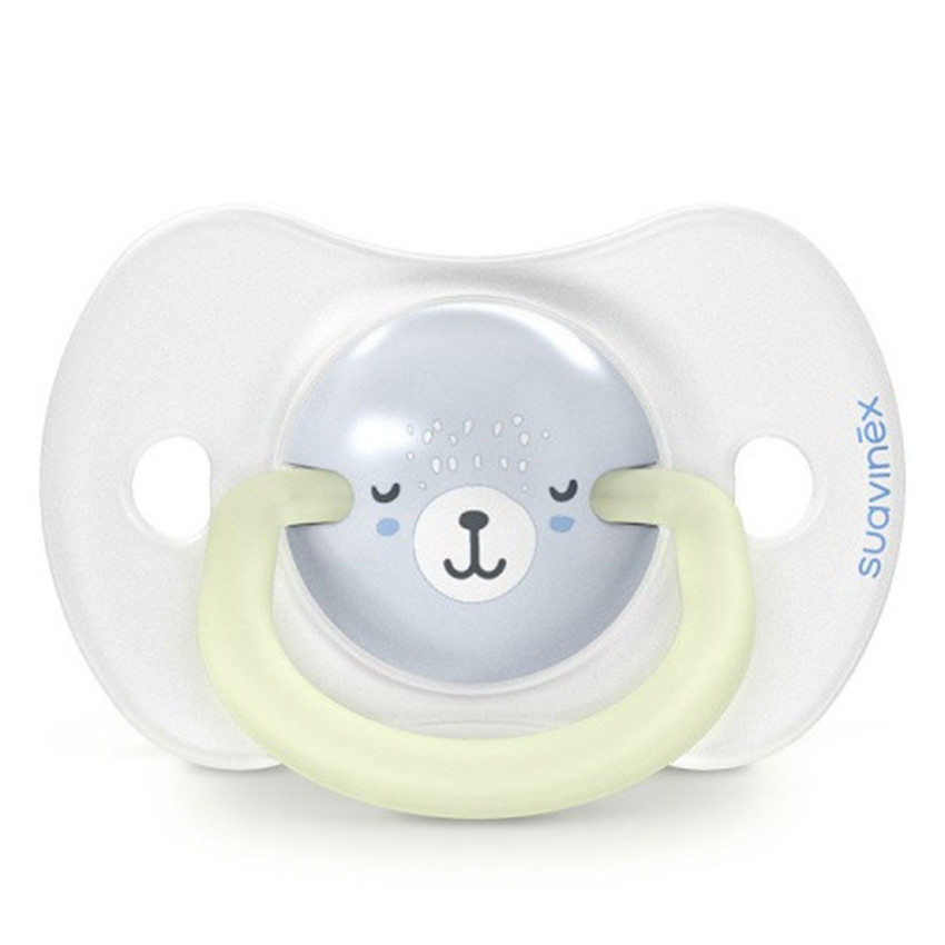 Lot de 2 sucettes 0-6m Jour & Nuit Bleu 