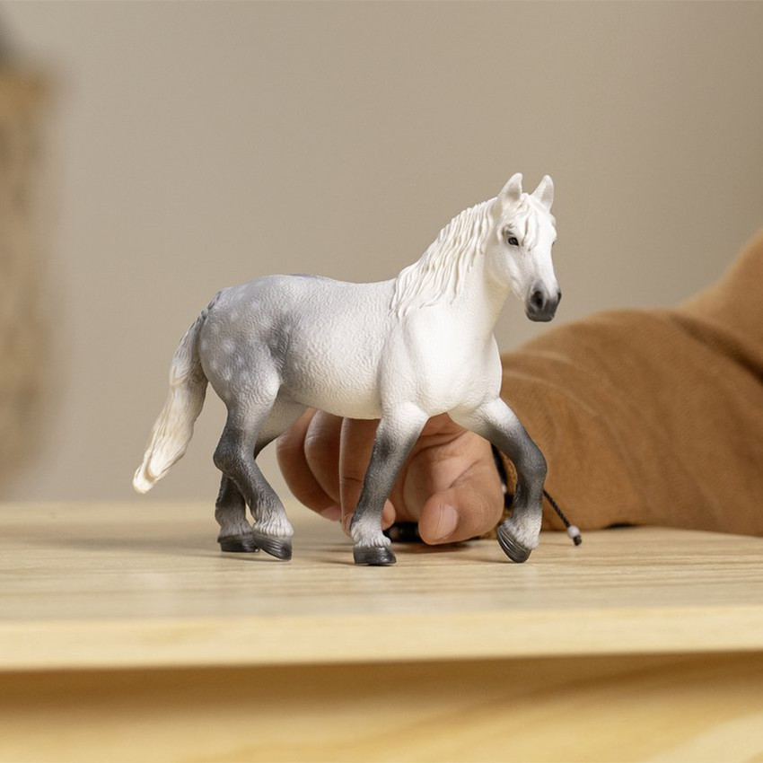 Figurine jument Percheron  