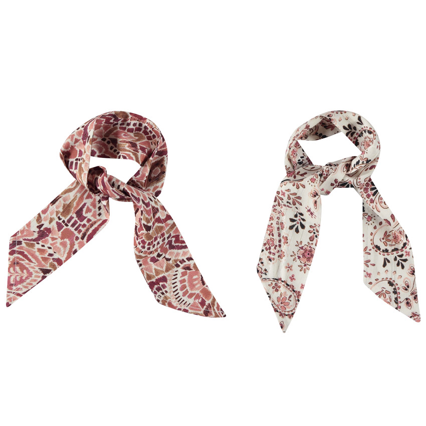 Lot de 2 bandeaux à nouer imprimés bohèmes pour fille 