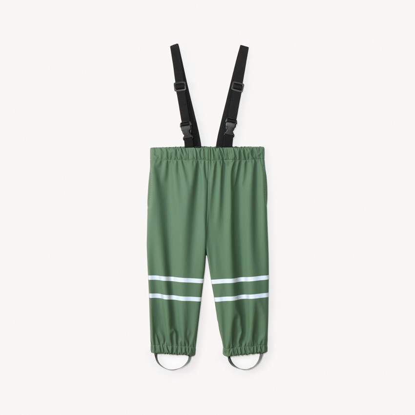 Pantalon de pluie waterproof à bretelles pour bébé garçon