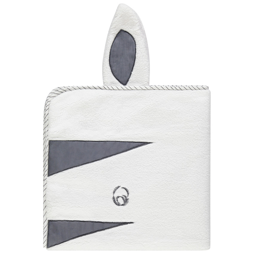 Couverture en popeline et sherpa motif zèbre 