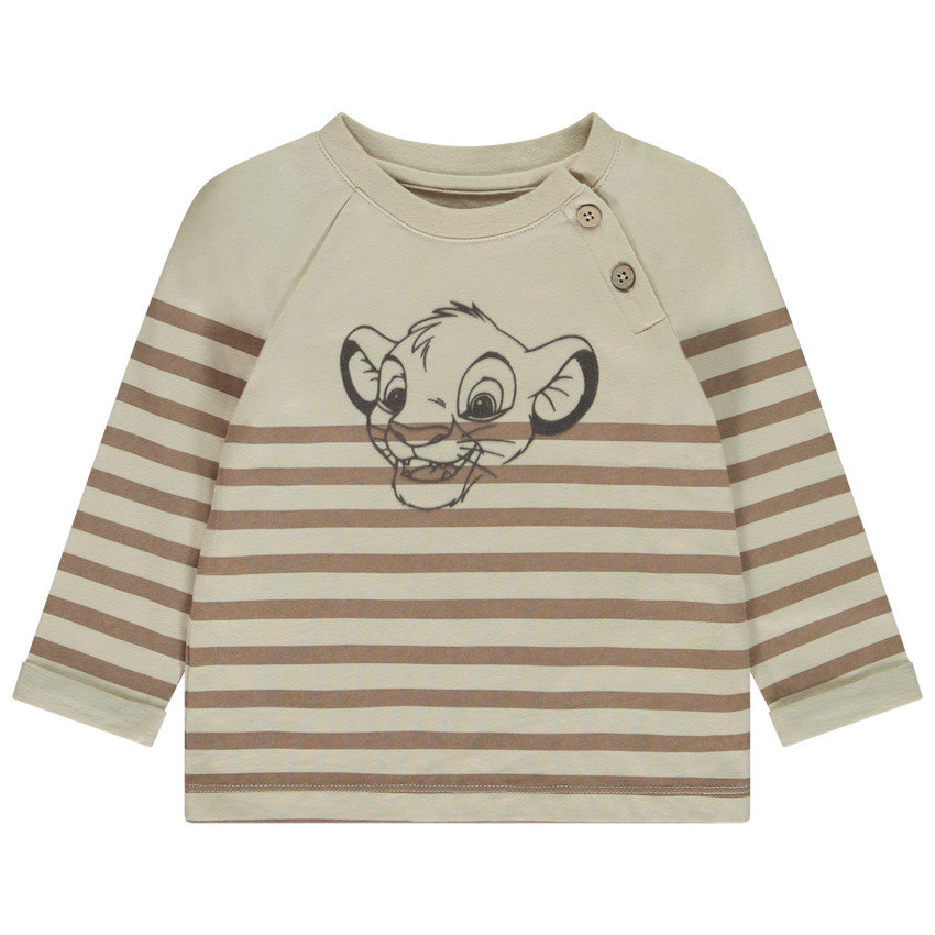 Marinière print feutre Simba Disney pour bébé garçon