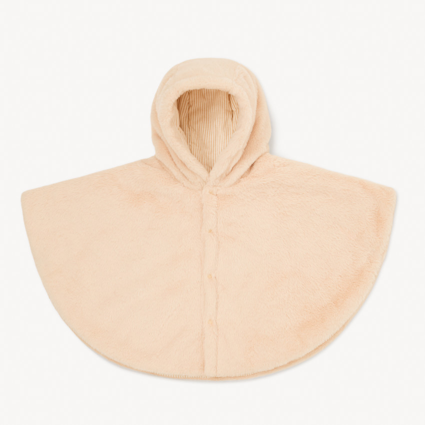 Poncho chaud en peluche pour siège auto et poussette 