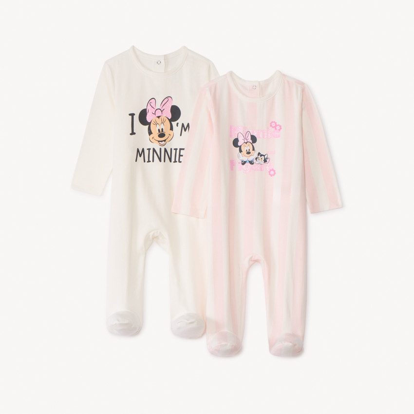 Lot de 2 dors-bien en jersey Minnie Disney pour bébé fille  
