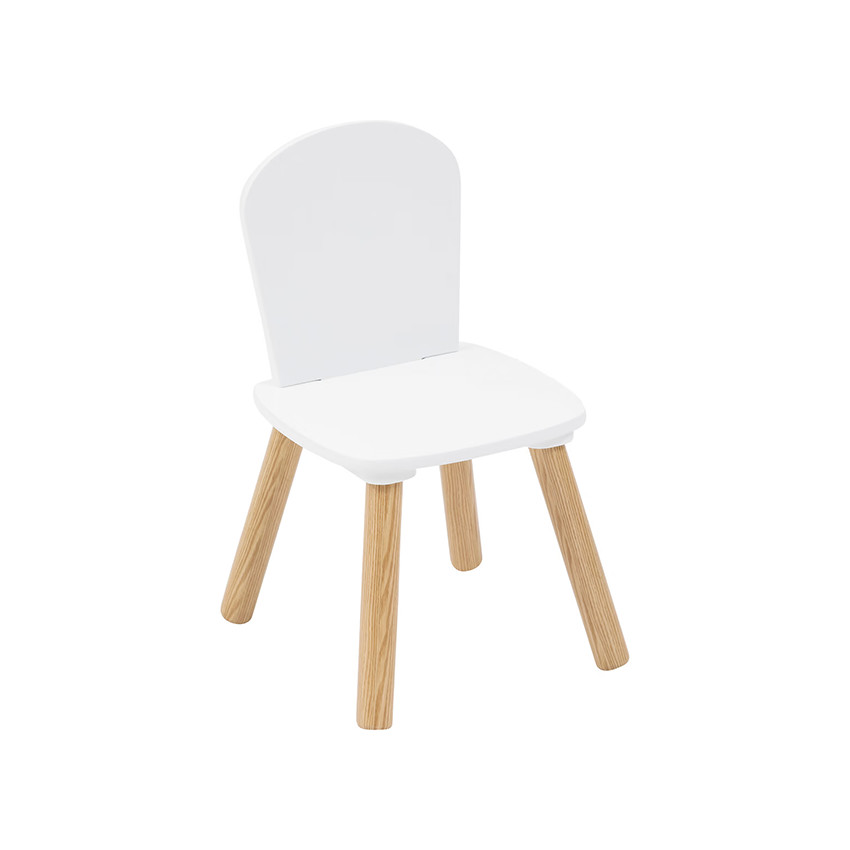 Ensemble table + 2 chaises pour enfant Alex blanc 