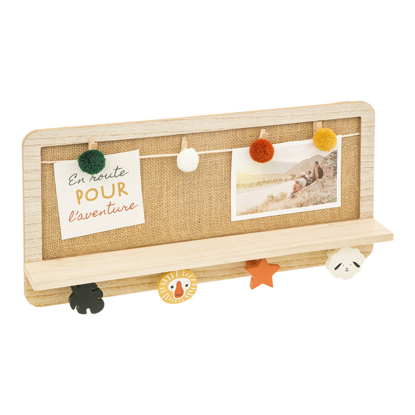 Patère porte photo 4 crochets 