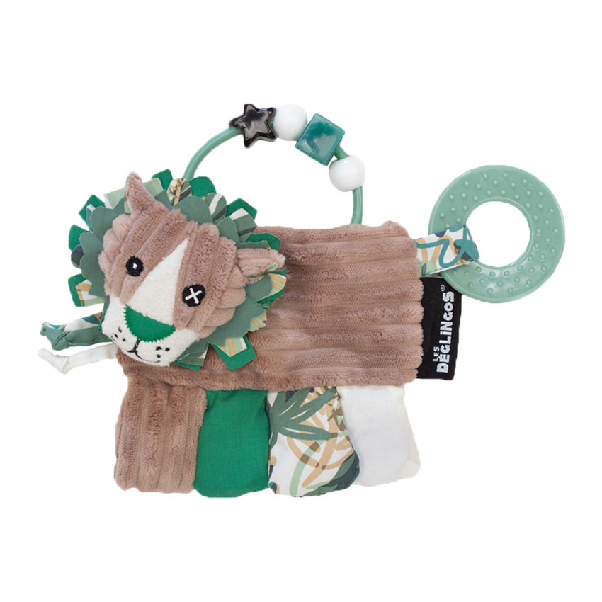 Hochet d'activités - Jélékros le Lion Main Hochet d'activités - Jélékros le Lion