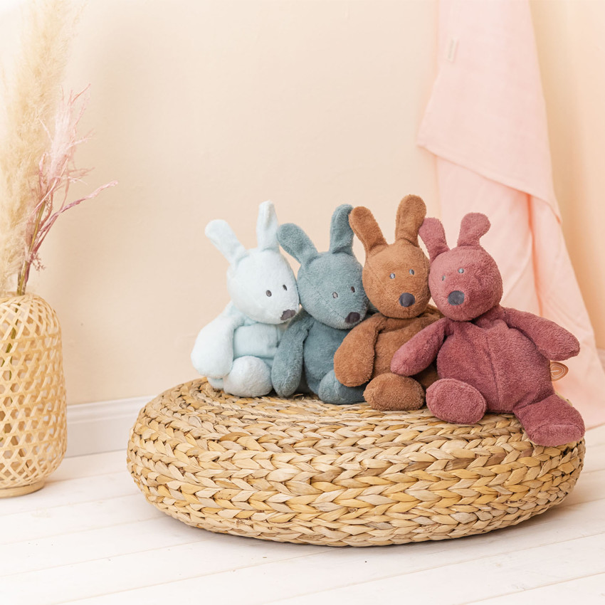 Peluche lapin Bonnie 28 cm - Vieux rose 