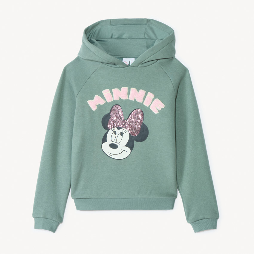 Sweat contrecollé à capuche Minnie Disney pour fille 