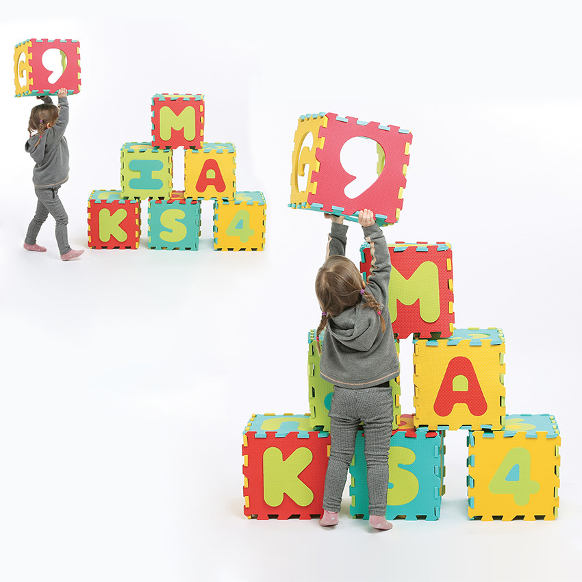 Dalles en mousse x36 - Lettres et Chiffres 