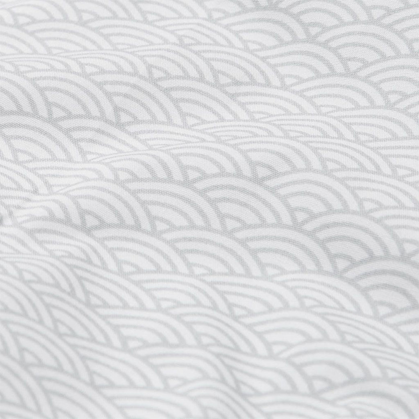 Parure de lit bébé en satin de coton - Grey Wave 