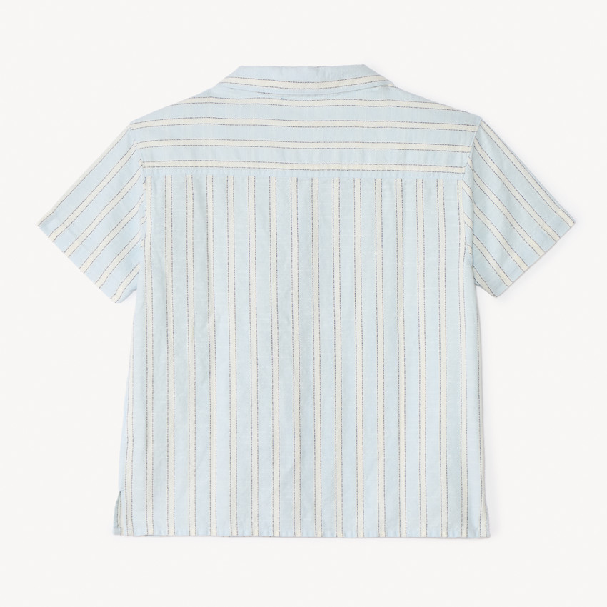 Chemise manches courtes à rayures pour garçon 