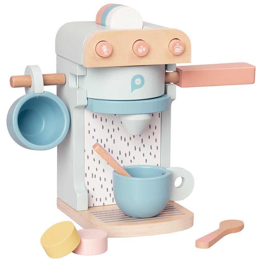 Cafetière avec 2 tasses en bois - Crazy colors 2.0 