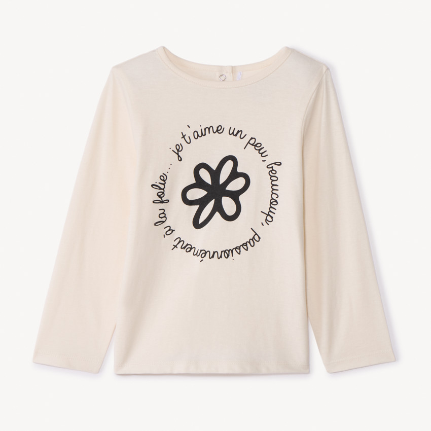 T-shirt manches longues printé pour bébé fille 