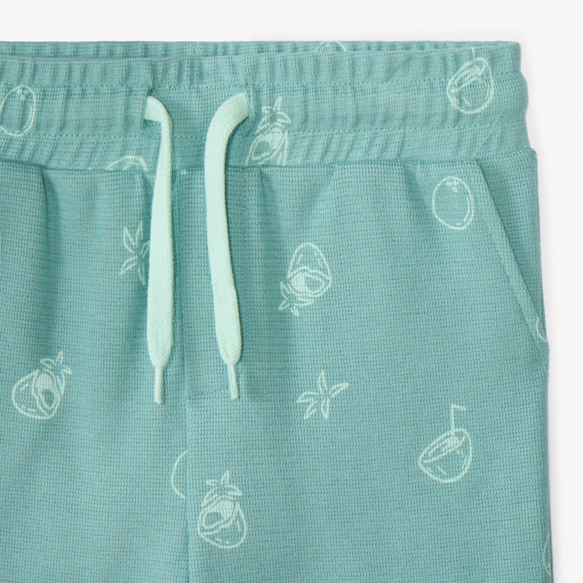 Ensemble 2 pièces t-shirt + short imprimé noix de coco pour garçon 