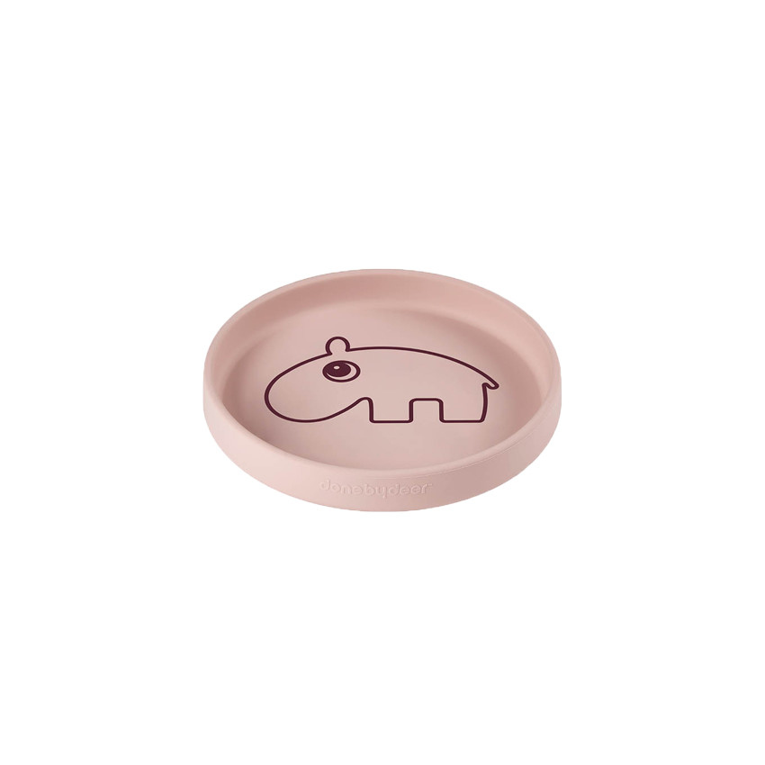 Assiette en silicone Ozzo - Rose 