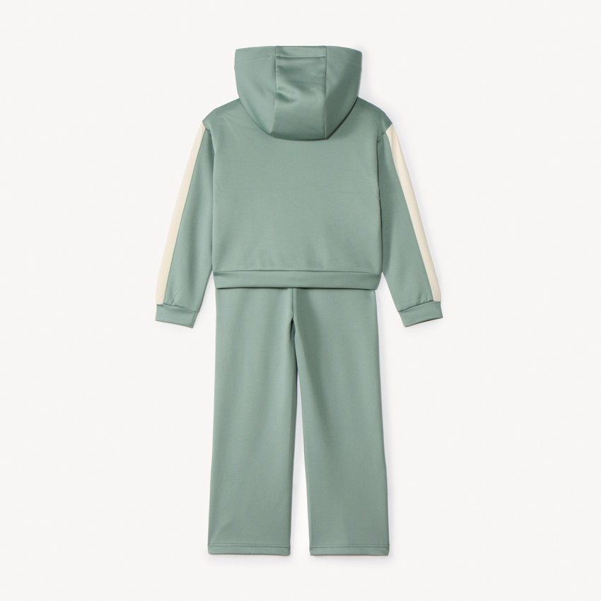 Ensemble jogging uni avec capuche pour fille 