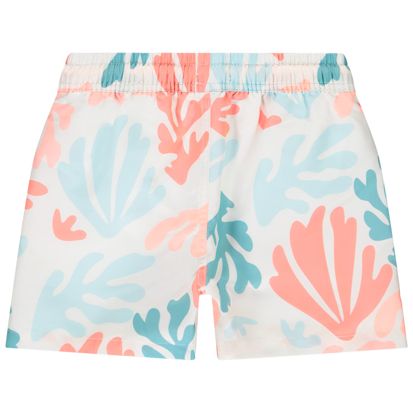 Short de bain imprimé coraux colorés pour garçon  