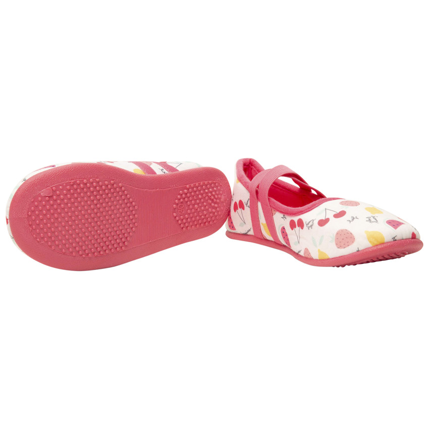 Chaussons forme babies imprimé fruits pour fille 