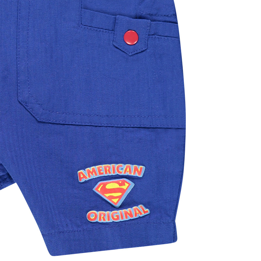 Ensemble tee-shirt printé et salopette short SUPERBABY 