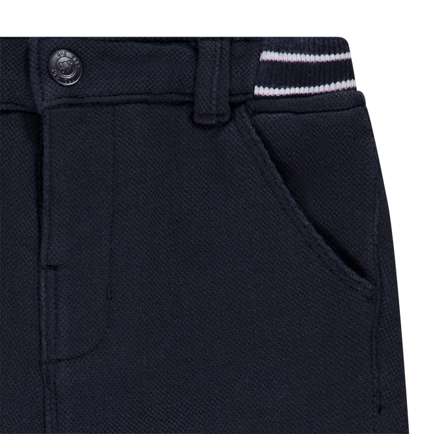 Pantalon en coton piqué uni pour bébé garçon 