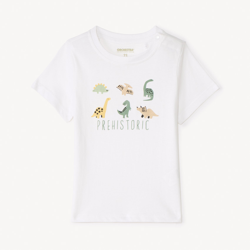 T-shirt manches courtes motif dinosaure pour bébé garçon