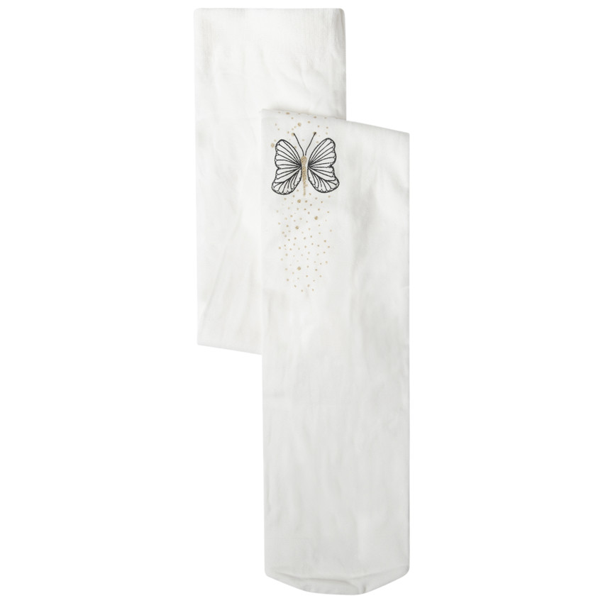 Collant fin print papillon à paillettes  