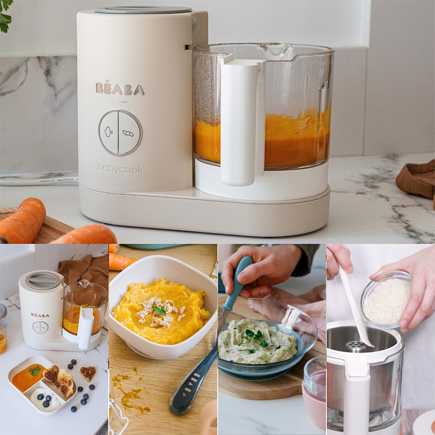 Babycook Néo robot cuiseur bébé 6 en 1 made in France argile - Beige (Béaba) - Image 1