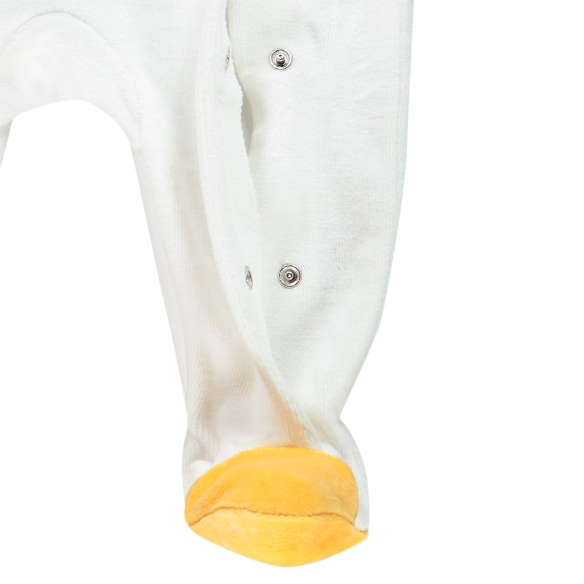 Dors-bien en velours broderie lune pour bébé fille Main Dors-bien en velours broderie lune pour bébé fille