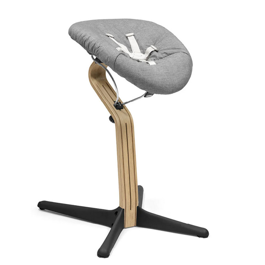 Chaise Haute NOMI évolutive - Noir Bois Chêne  