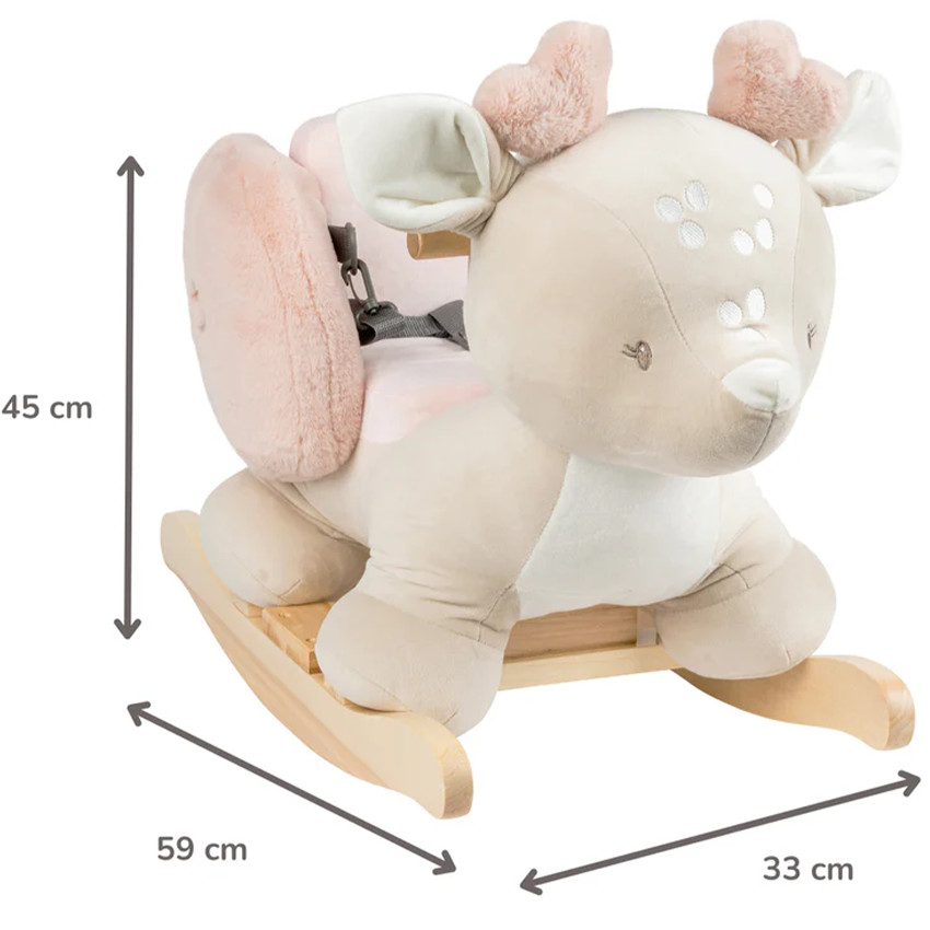 Bascule biche - Fanfan - Sable/Rose 