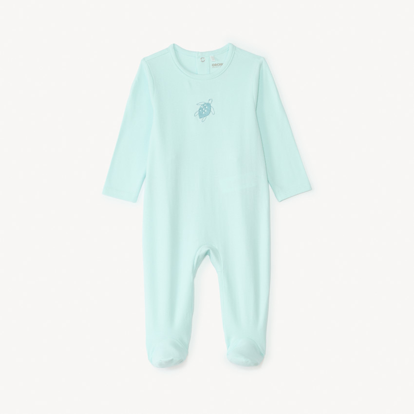 Dors-bien à manches longues broderie animaux pour bébé garçon