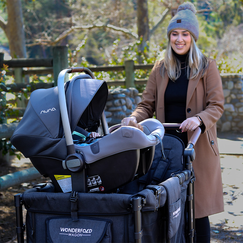 Adaptateur de siège-auto Nuna/Cybex/Maxi-Cosi pour chariot de transport W2 