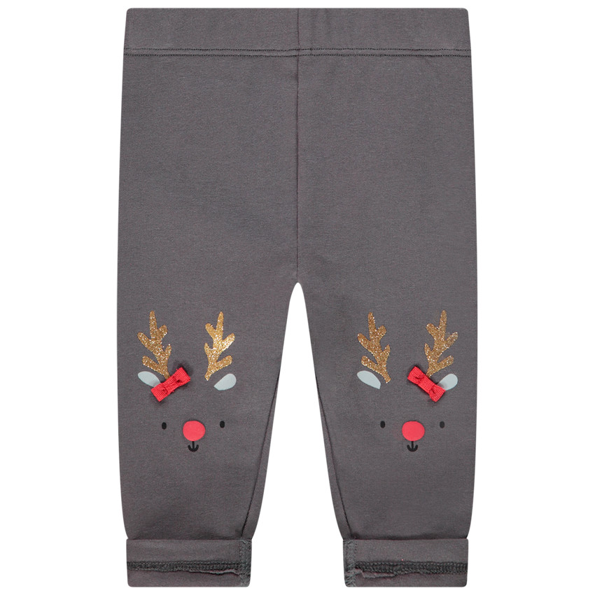 Legging en jersey esprit Noël pour bébé fille