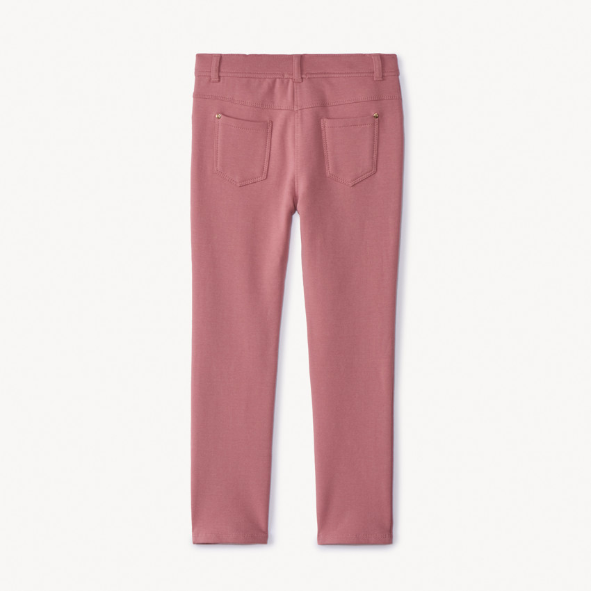 Pantalon skinny en molleton uni pour fille 