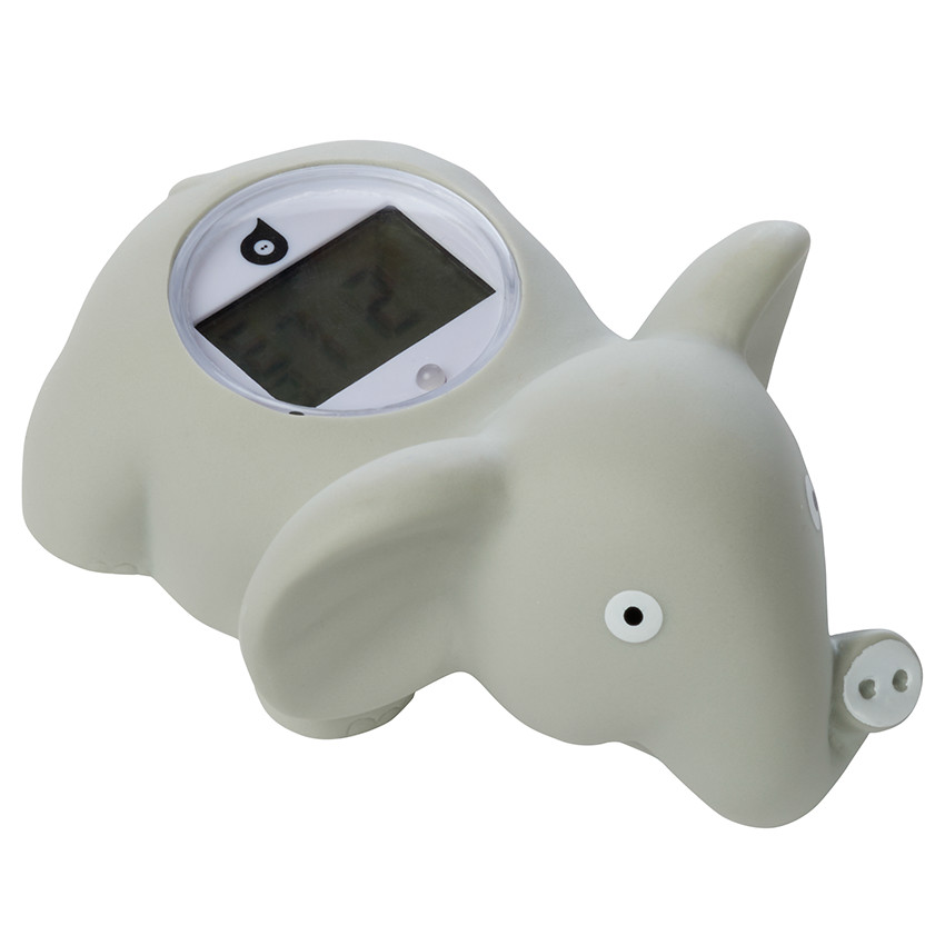 MonMobilierDesign Baignoire bébé thermomètre Blanc Elephant 86 cm