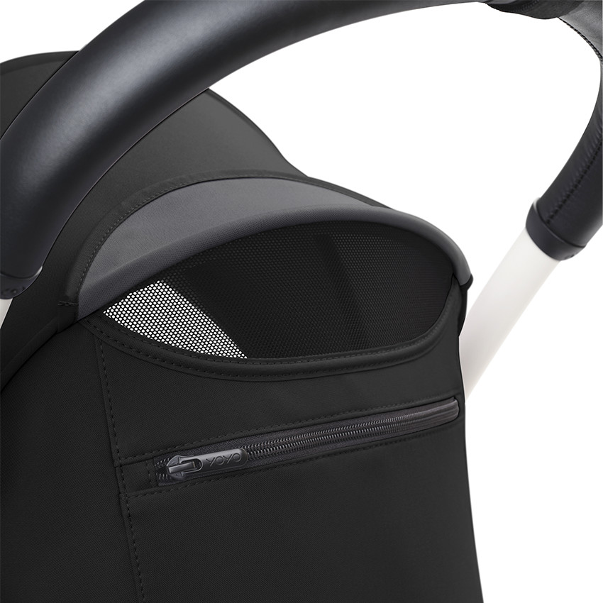 Poussette Stokke® YOYO³ à partir de 6 mois - cadre blanc/noir 