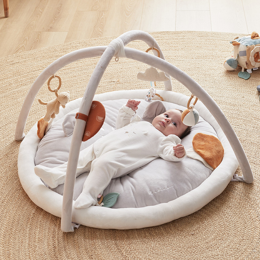 Tapis d'éveil en veloudoux - Kendi - Gris clair (Noukies) - Image 2