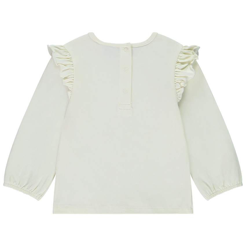 T-shirt manches longues volantées Marie Disney pour bébé fille 