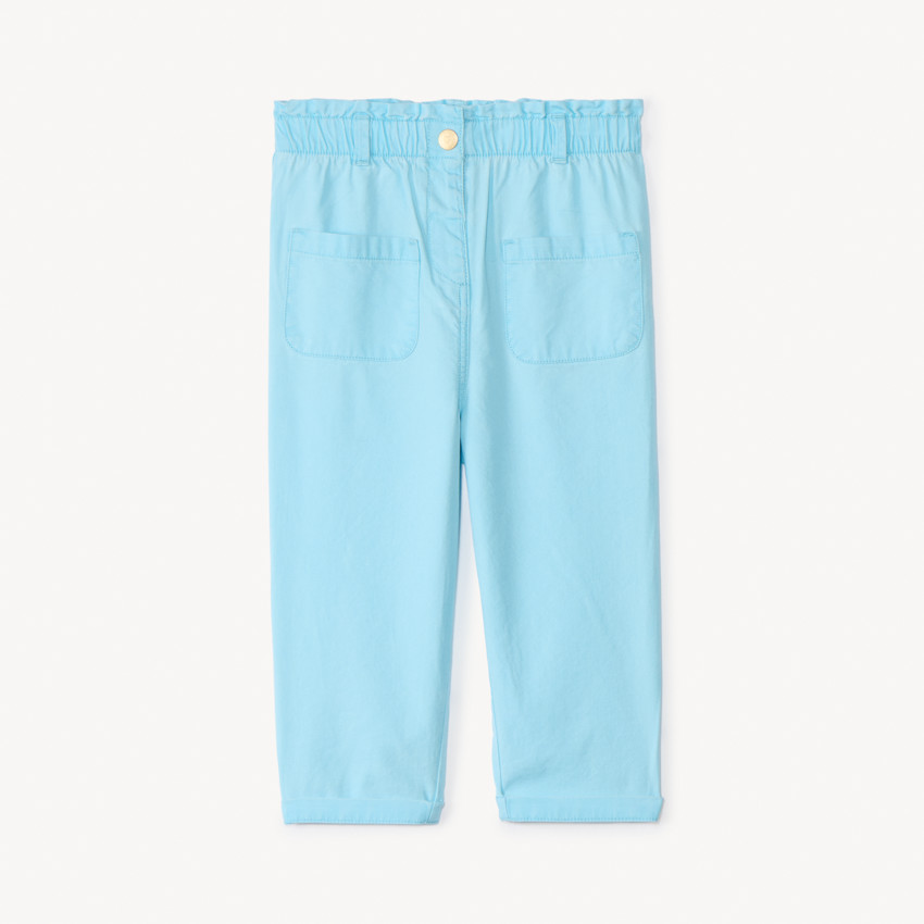 Pantalon en toile unie pour bébé fille