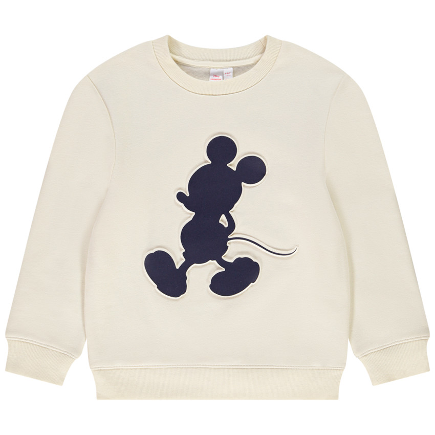 Sweat en molleton print en relief Mickey Disney pour garçon 